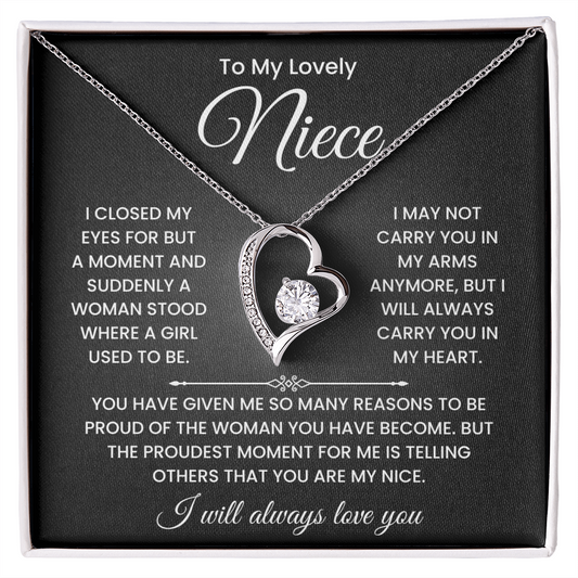 To My Lovely Niece Necklace – Inspirational Gift from Aunt