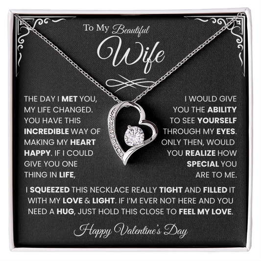 Gifts For Wife on Valentines Day, To My Beautiful Soulmate Necklace