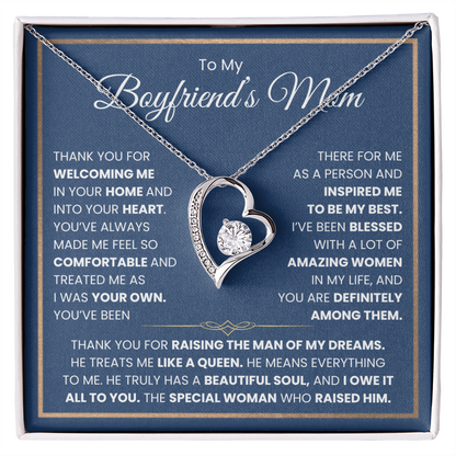 To My Boyfriends Mom Necklace - Forever Love Jewelry