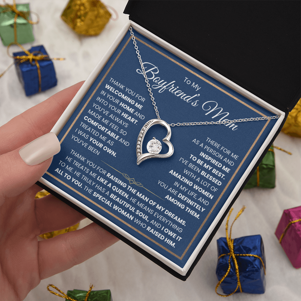 To My Boyfriends Mom Necklace - Forever Love Jewelry