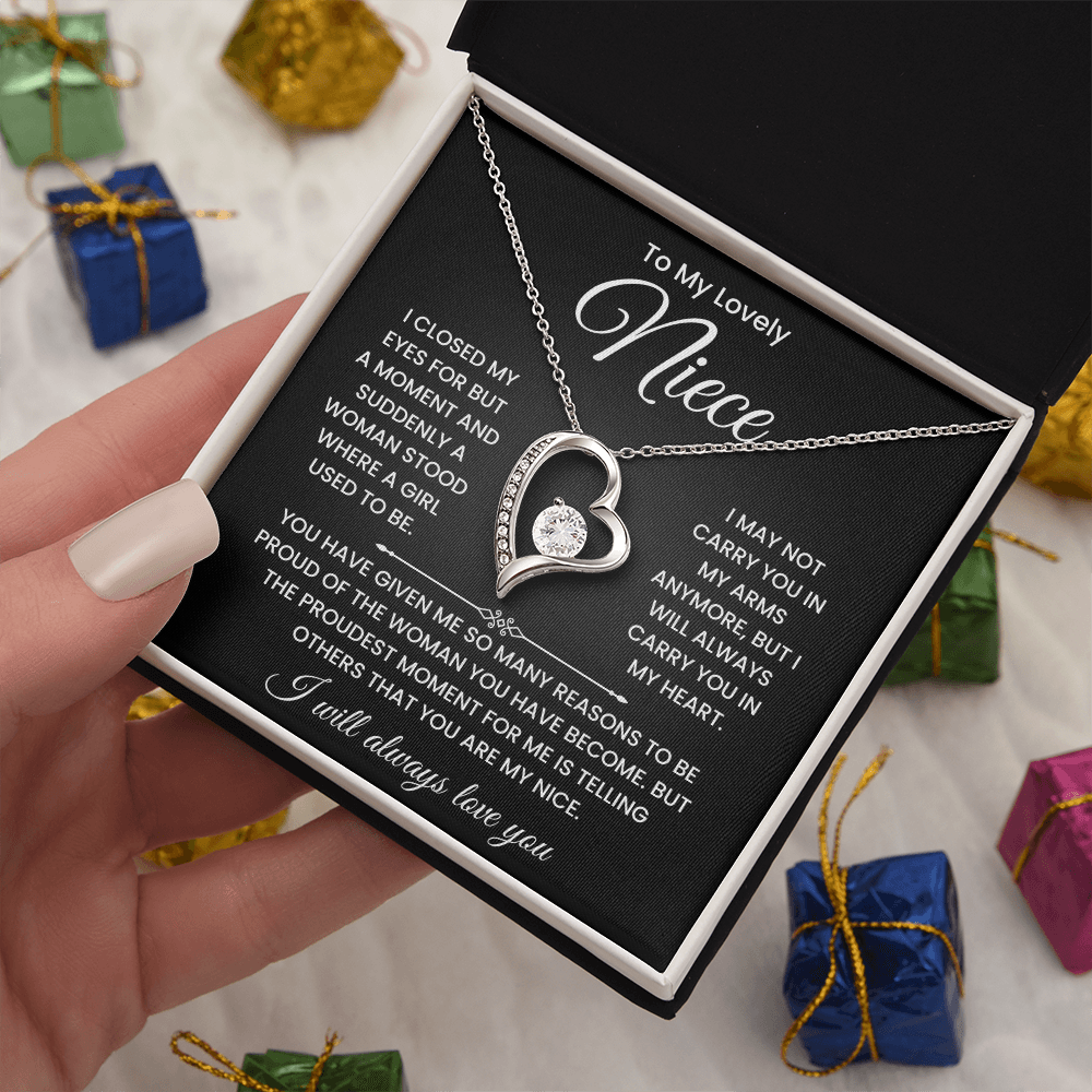 To My Lovely Niece Necklace – Inspirational Gift from Aunt