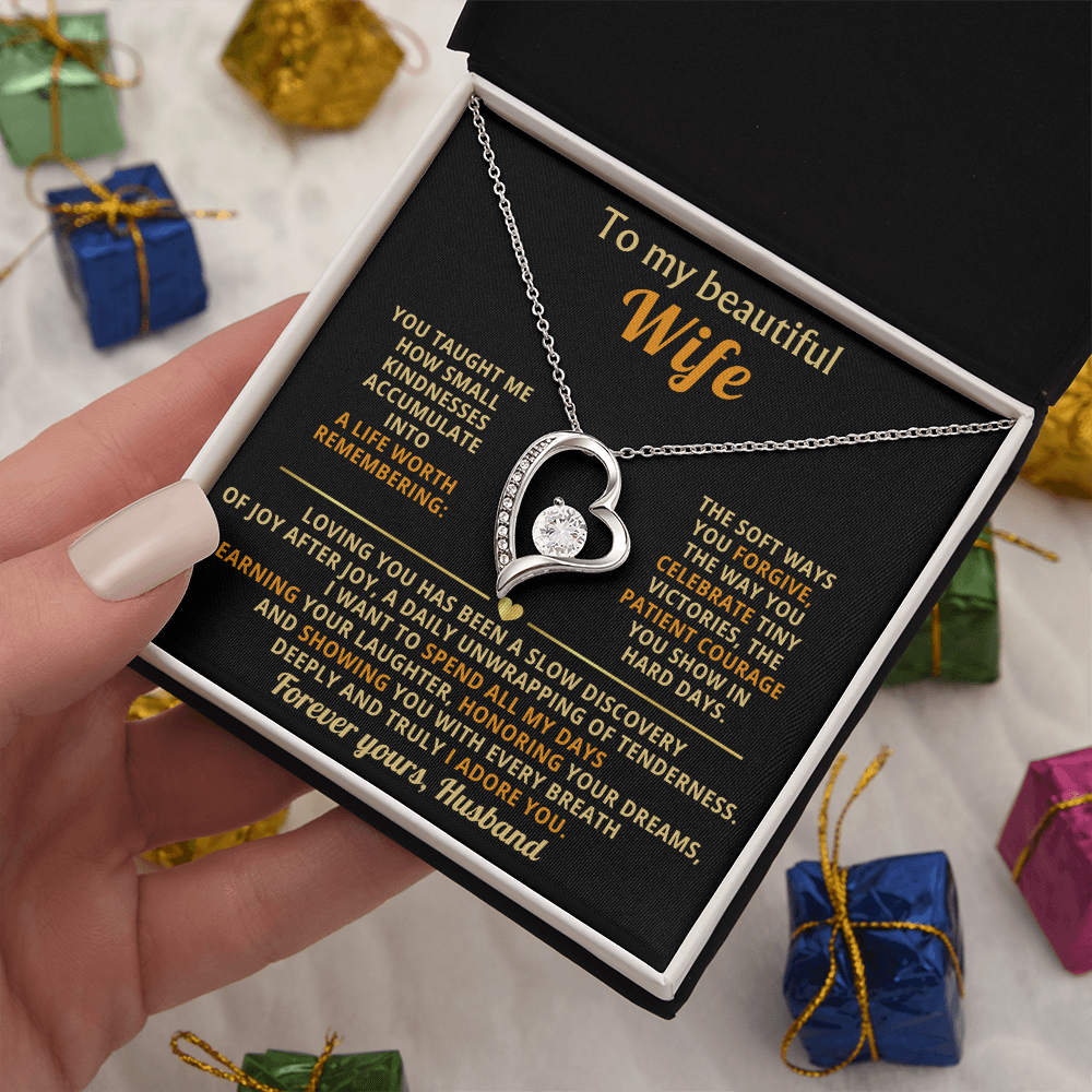 To My Wife I Love You Forever & Always Necklace - Gifts From Husband