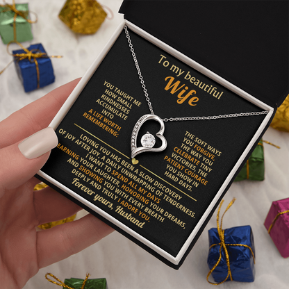 To My Wife I Love You Forever & Always Necklace - Gifts From Husband