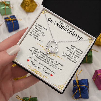 To My Granddaughter Keep This Close and Remember How Much You Are Loved Heartfelt Gift
