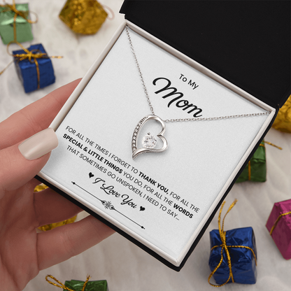 To My Mom Necklace from Daughter | Meaningful 2026 Forever Love Gift