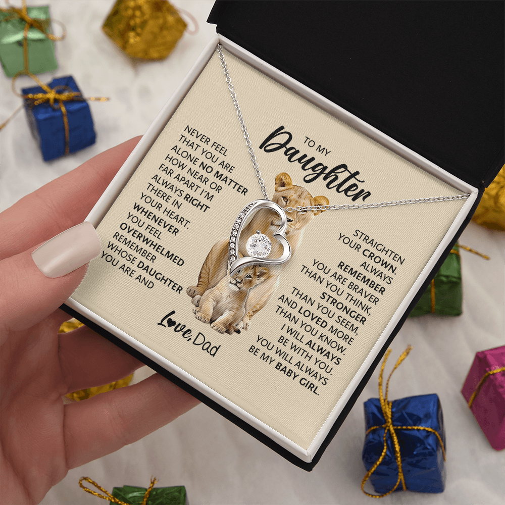 To My Adult Daughter Necklace | Meaningful Gift for Daughter from Dad
