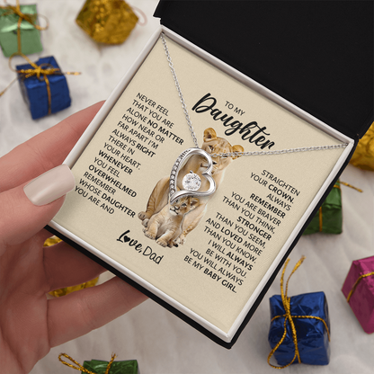To My Adult Daughter Necklace | Meaningful Gift for Daughter from Dad