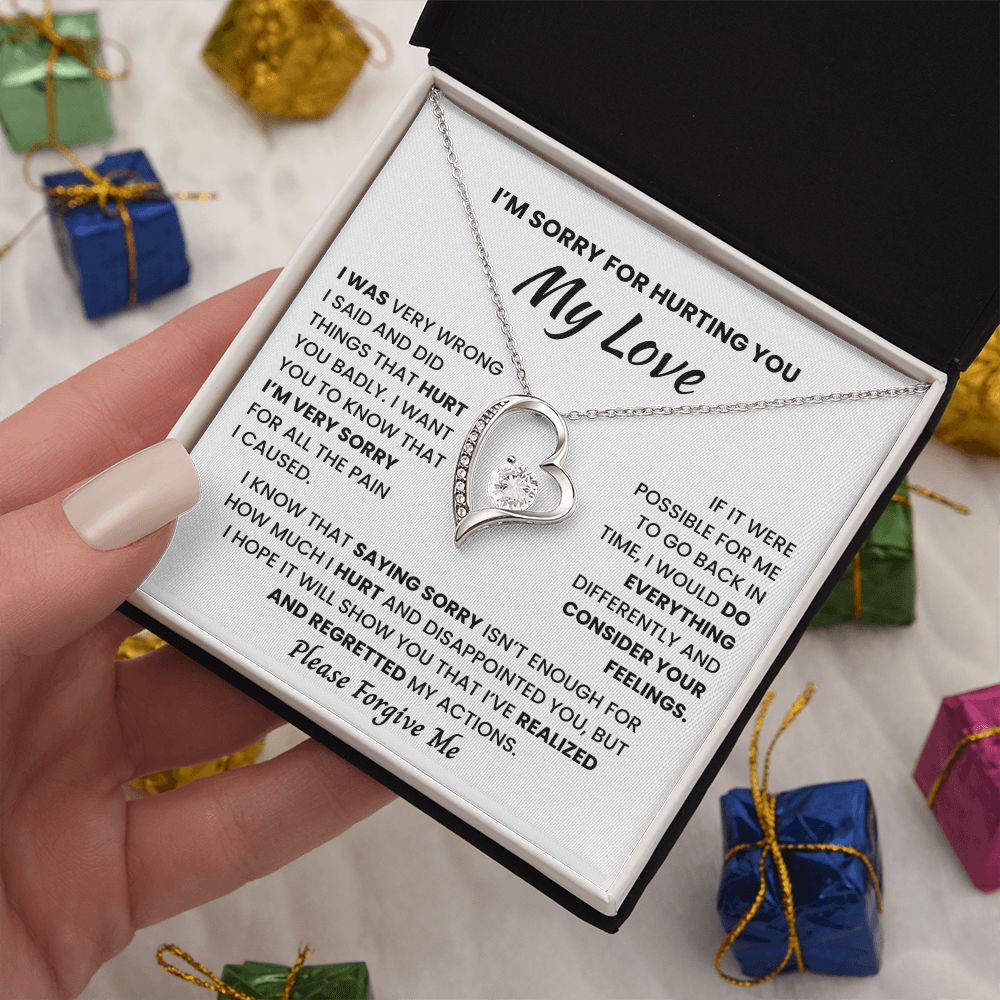 I'm Sorry Necklace – Heartfelt Apology Gift Necklace for Her
