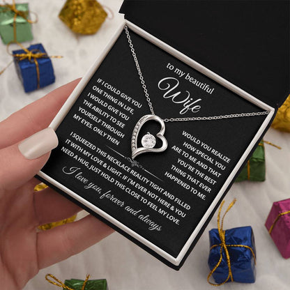 To My Wife Choice Forever Love Necklace, Valentine's Day Gift for Her
