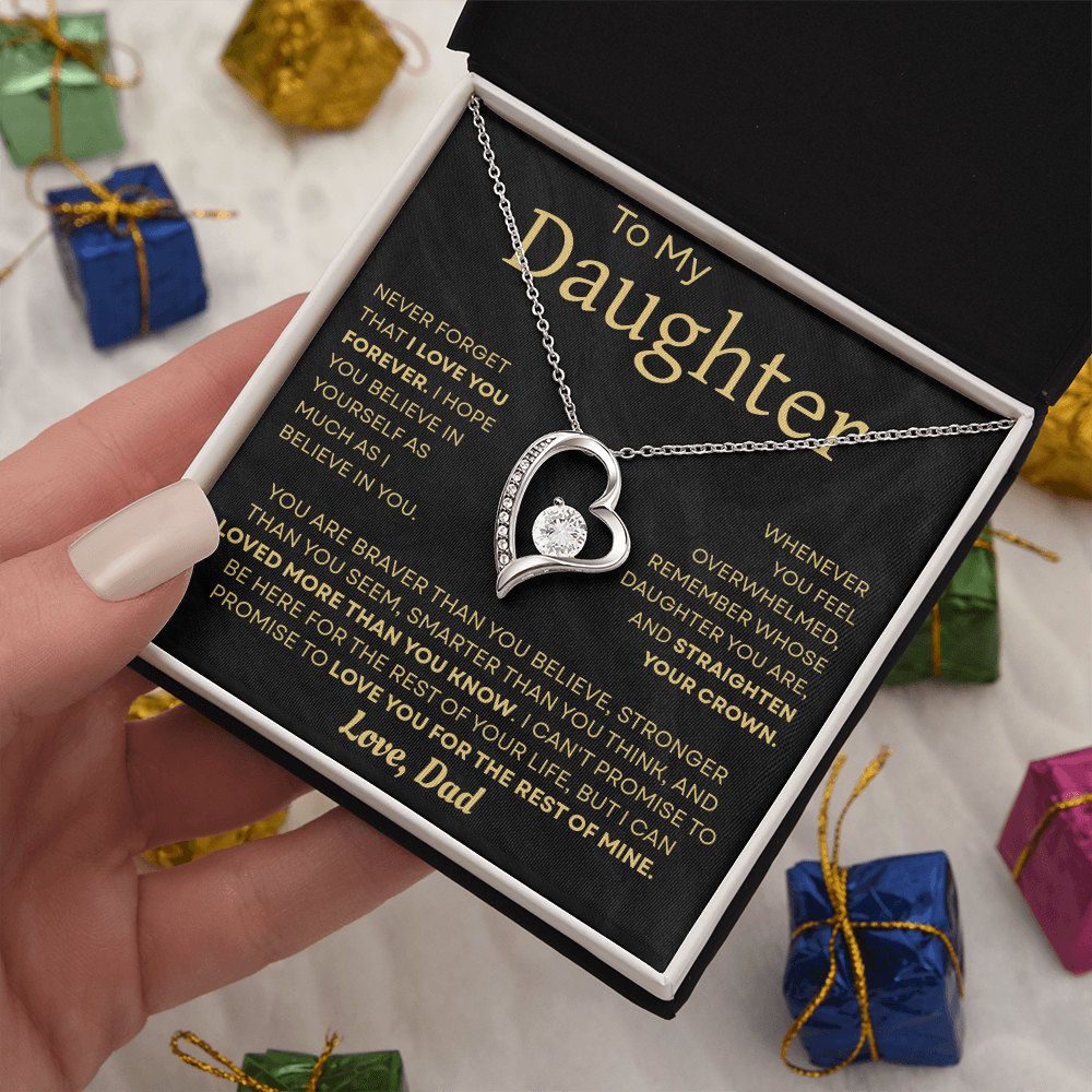 To My Daughter Necklace – Heartfelt Gift from Dad to Daughter
