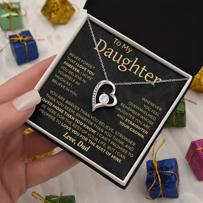 To My Daughter Necklace – Heartfelt Gift from Dad to Daughter