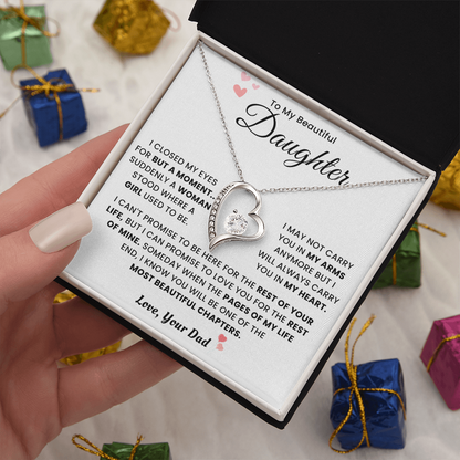 To My Daughter Necklace From Mom Dad - Mother's Day Jewelry With Gift Box