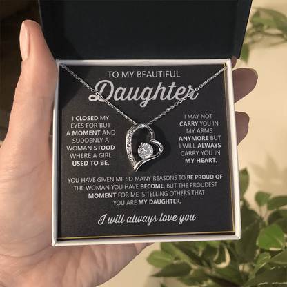 To My Daughter Necklace – Heartfelt Gift from Mom or Dad