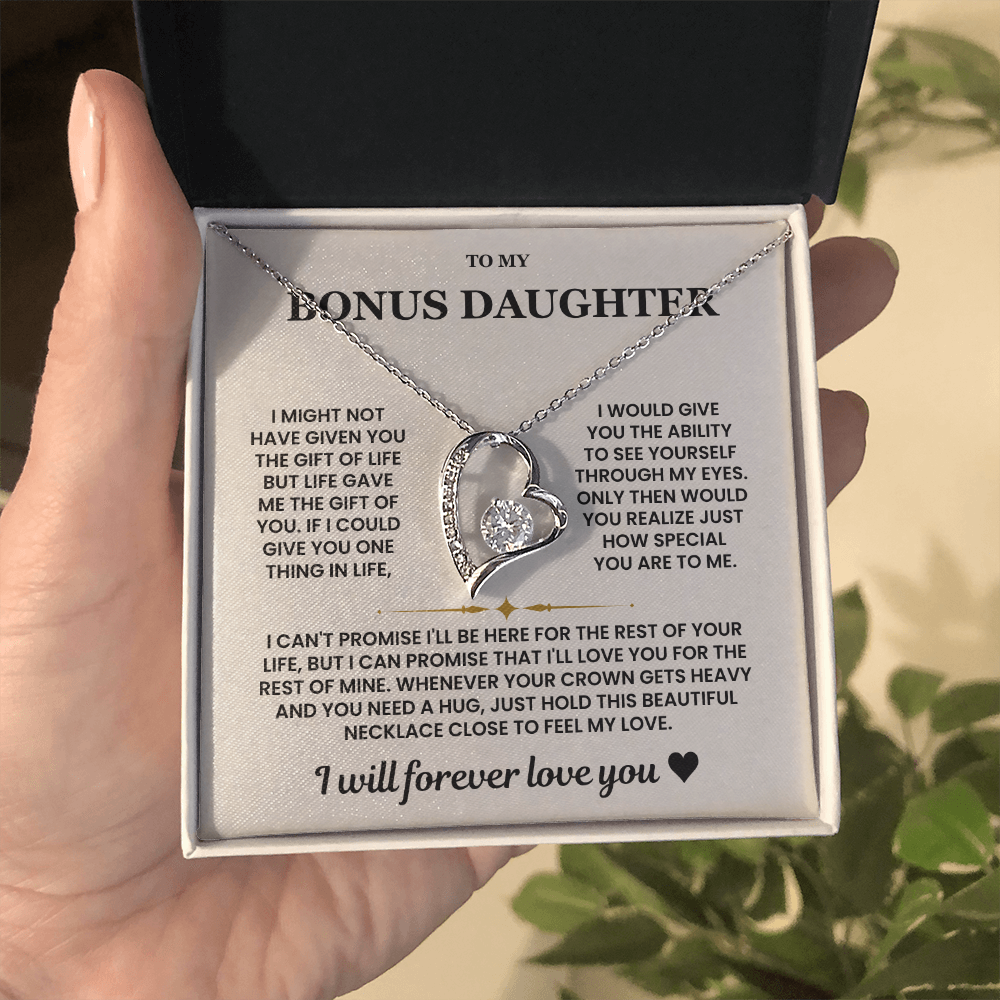 Bonus Daughter Gifts From Stepdad Stepmom With Heartfelt Message & Gift Box