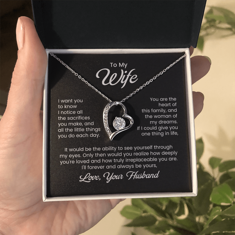 To My Wife Necklace From Husband, Wife Gift Necklace For Women Necklace For Wife , Birthday Gifts For Wife