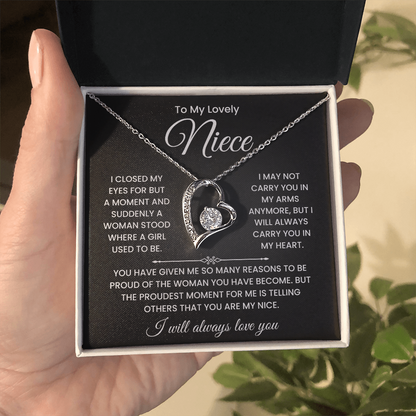 To My Lovely Niece Necklace – Inspirational Gift from Aunt