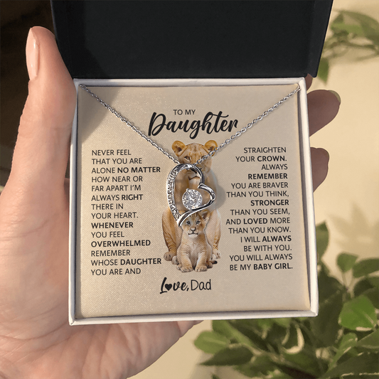 To My Adult Daughter Necklace | Meaningful Gift for Daughter from Dad