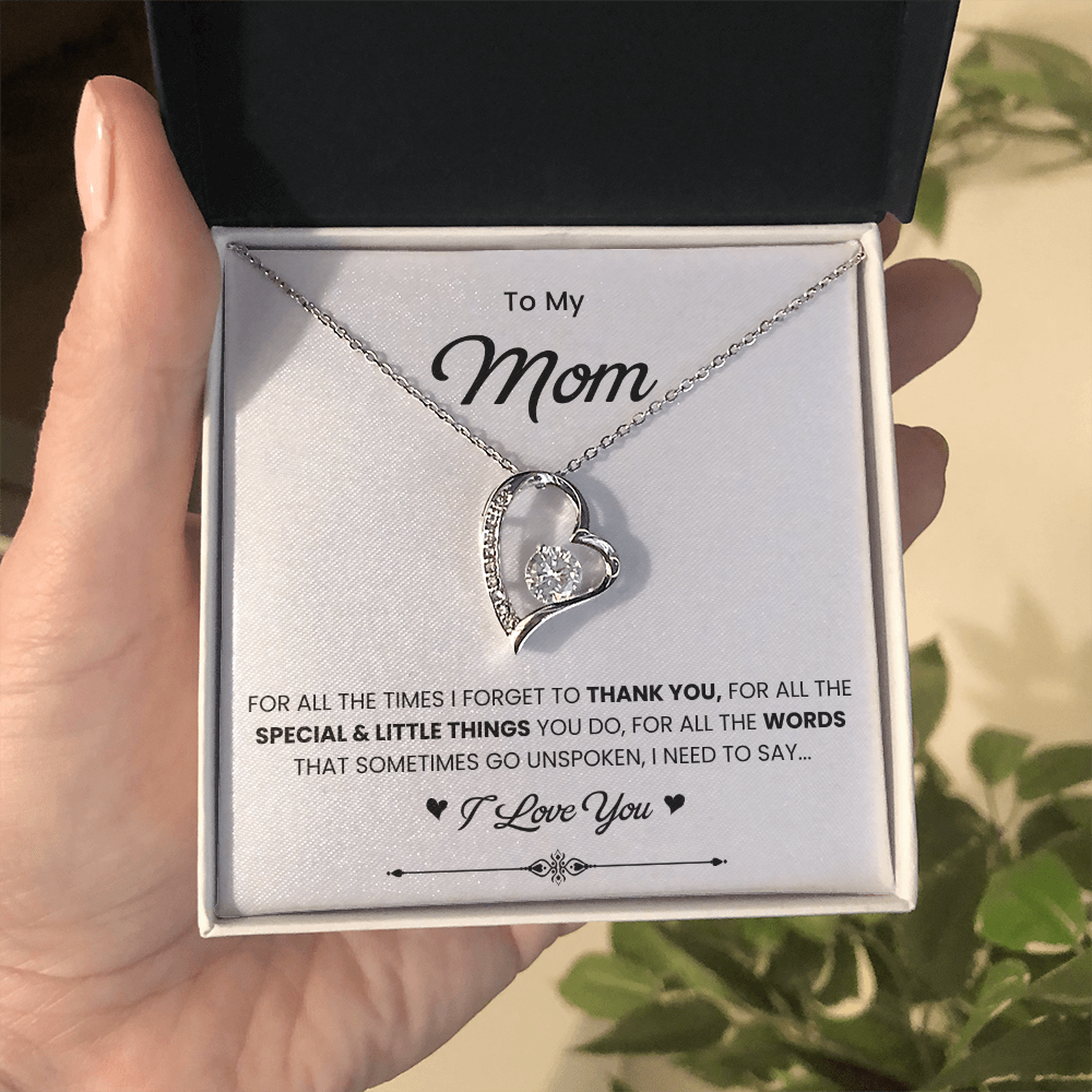 To My Mom Necklace from Daughter | Meaningful 2026 Forever Love Gift