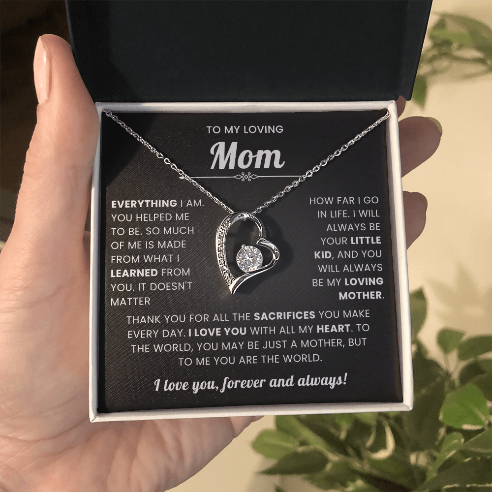 To My Mom Necklace Gifts Meaningful Gift to Mom From Son