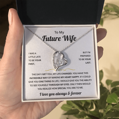 To My Future Wife Necklace, Romantic Jewelry Valentine's Day Gift for Her