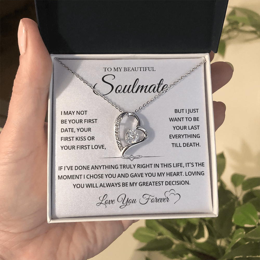 To My Wife Necklace From Husband, Necklace for Girlfriend, Soulmate Gifts for Her