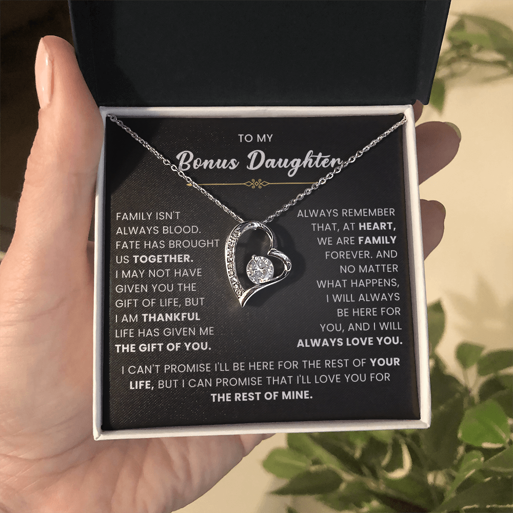 Bonus Daughter Gifts From Stepdad Stepmom With Heartfelt Message & Gift Box