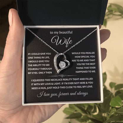 To My Wife Choice Forever Love Necklace, Valentine's Day Gift for Her