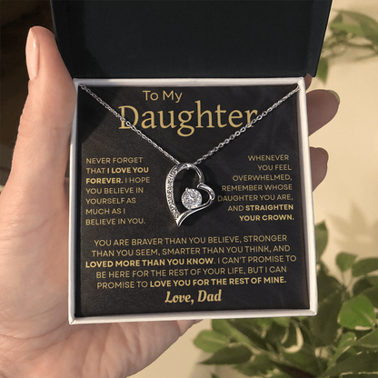 To My Daughter Necklace – Heartfelt Gift from Dad to Daughter