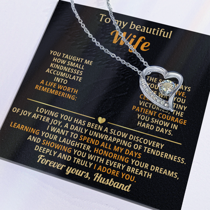 To My Wife I Love You Forever & Always Necklace - Gifts From Husband