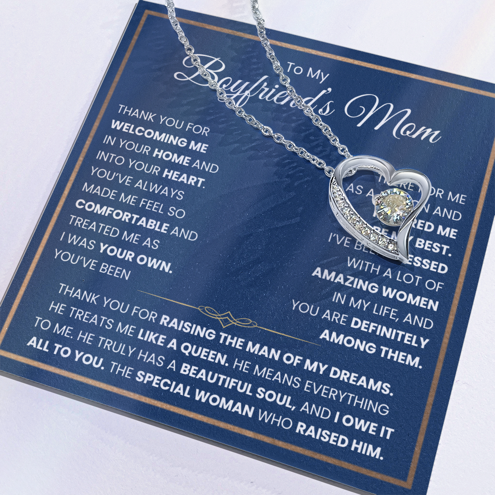 To My Boyfriends Mom Necklace - Forever Love Jewelry