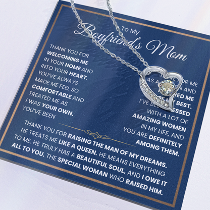 To My Boyfriends Mom Necklace - Forever Love Jewelry