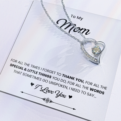 To My Mom Necklace from Daughter | Meaningful 2026 Forever Love Gift