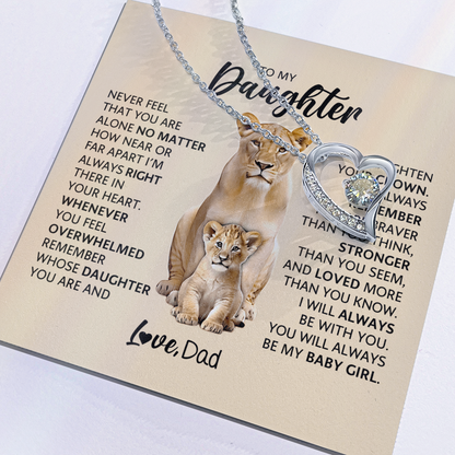 To My Adult Daughter Necklace | Meaningful Gift for Daughter from Dad