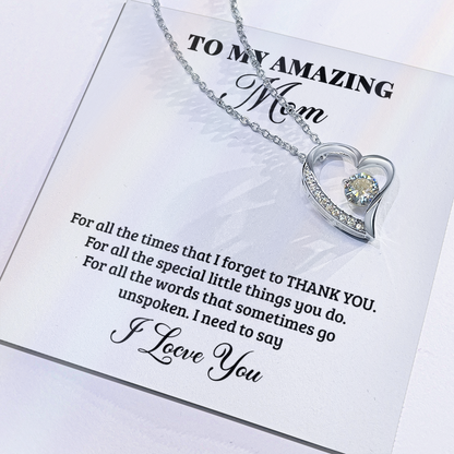 To My Mom Gift from Son | Best Selling Mother's Day 2026 Strength and Love Necklace