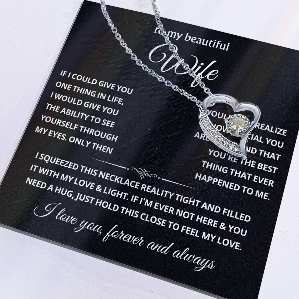 To My Wife Choice Forever Love Necklace, Valentine's Day Gift for Her