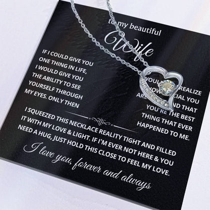 To My Wife Choice Forever Love Necklace, Valentine's Day Gift for Her