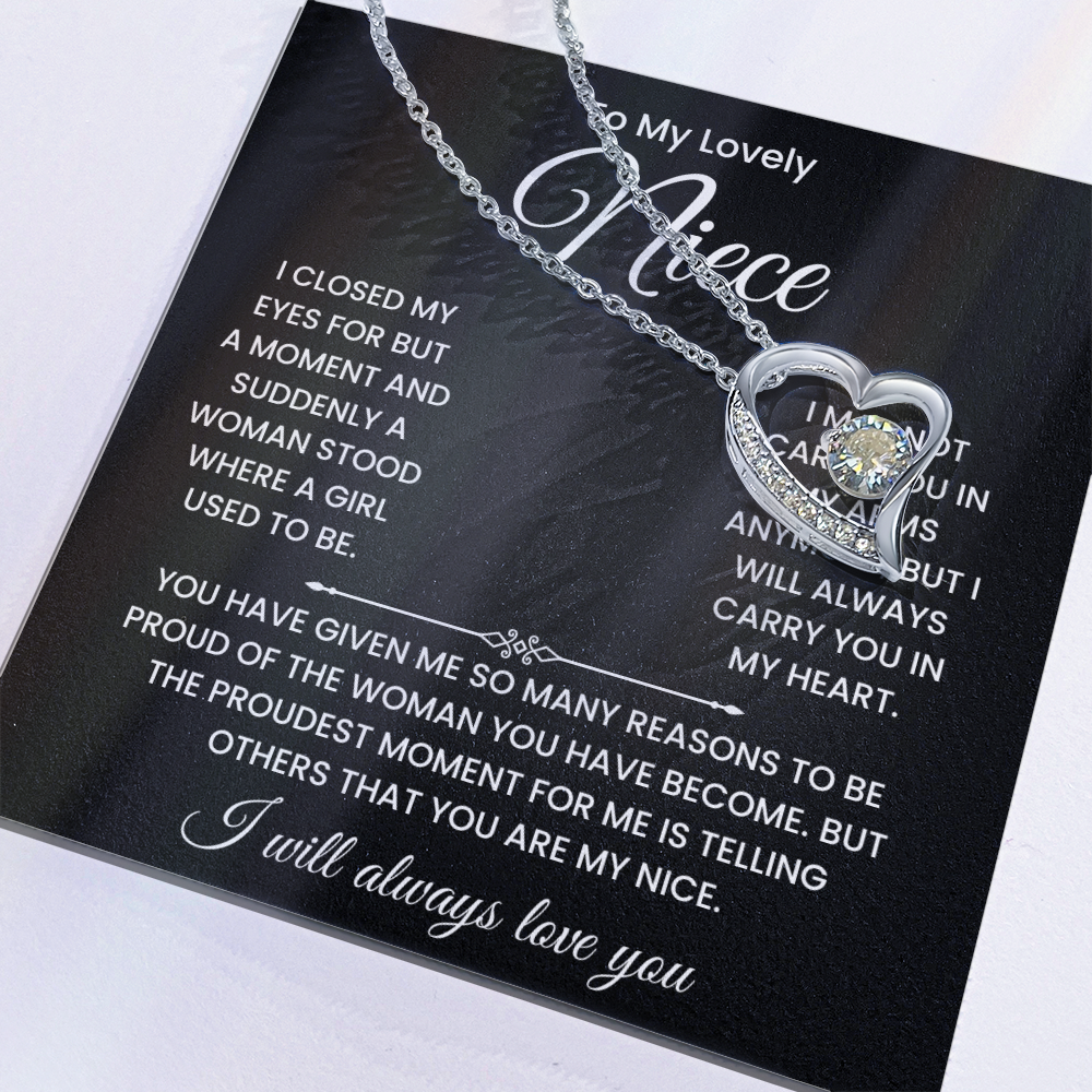 To My Lovely Niece Necklace – Inspirational Gift from Aunt