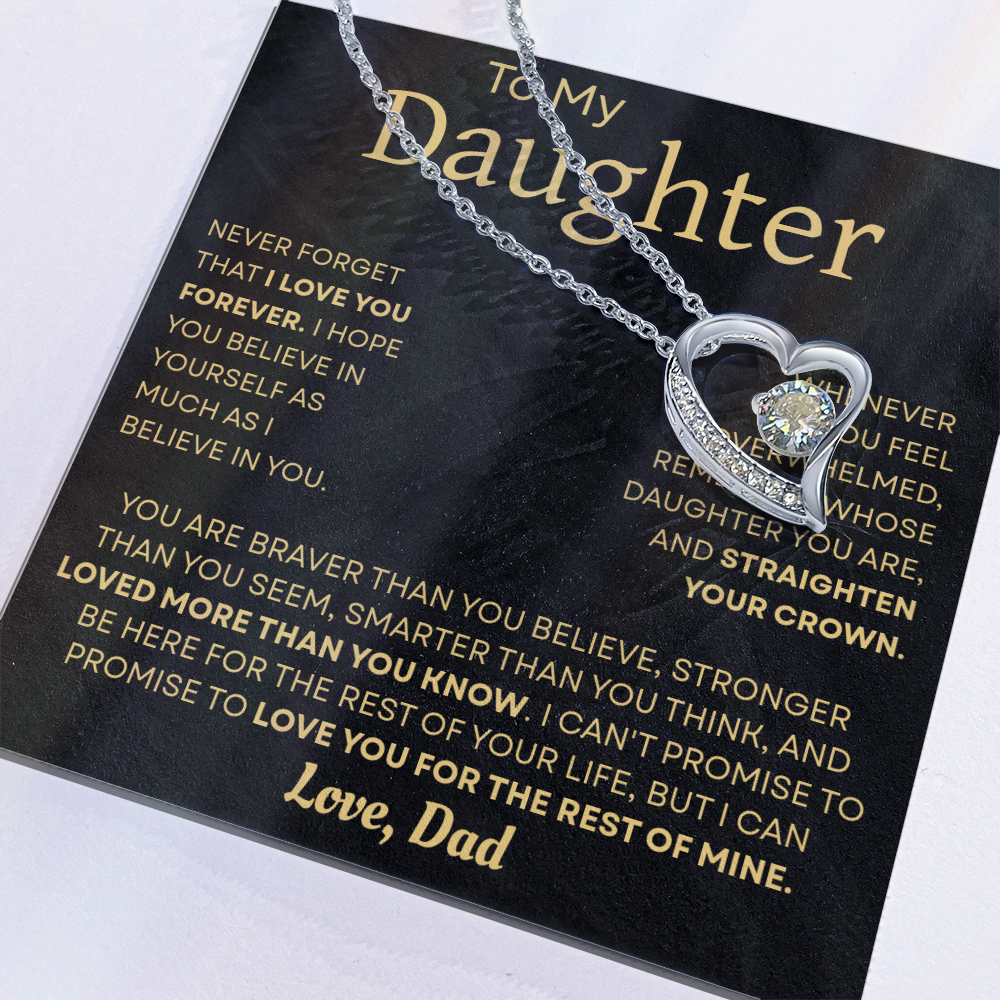 To My Daughter Necklace – Heartfelt Gift from Dad to Daughter