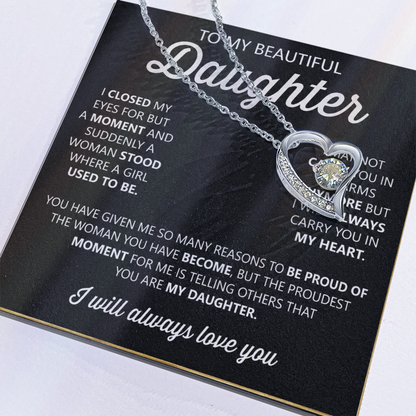 To My Daughter Necklace – Heartfelt Gift from Mom or Dad