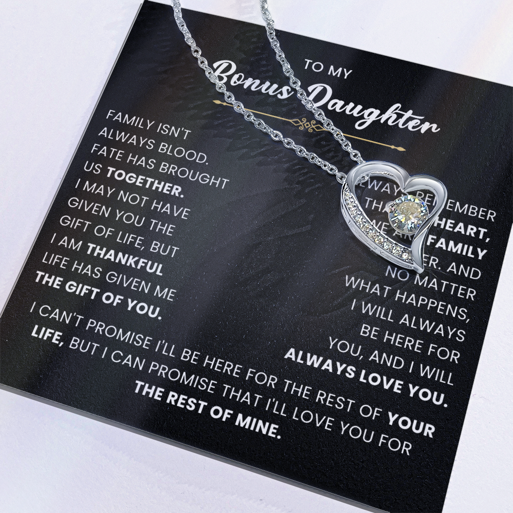 Bonus Daughter Gifts From Stepdad Stepmom With Heartfelt Message & Gift Box