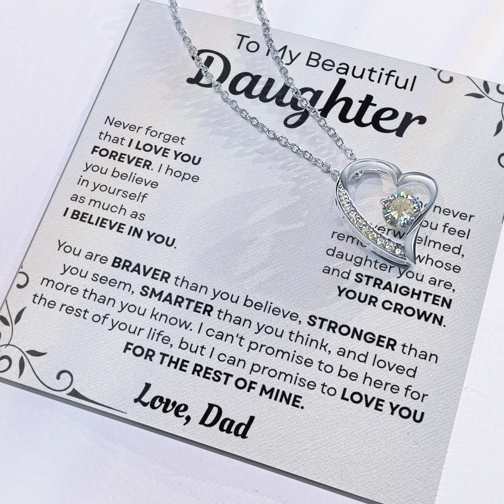 To My Daughter Necklace – Special Keepsake Gift from Loving Dad