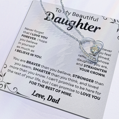 To My Daughter Necklace – Special Keepsake Gift from Loving Dad