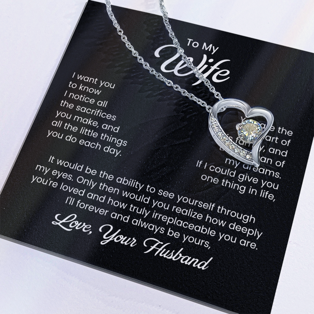 To My Wife Necklace From Husband, Wife Gift Necklace For Women Necklace For Wife , Birthday Gifts For Wife