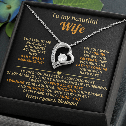 To My Wife I Love You Forever & Always Necklace - Gifts From Husband