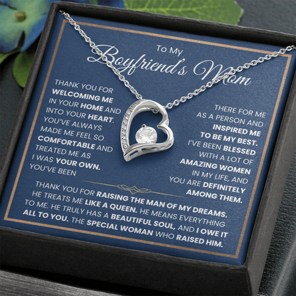 To My Boyfriends Mom Necklace - Forever Love Jewelry