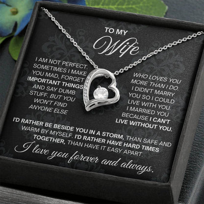 To My Beautiful Wife, You Are the Calm in My Busy Mind - Forever Love Necklace