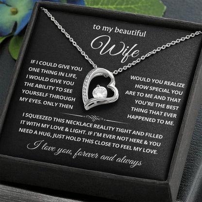 To My Wife Choice Forever Love Necklace, Valentine's Day Gift for Her