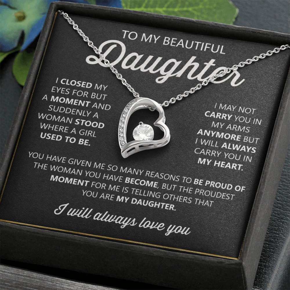 To My Daughter Necklace – Heartfelt Gift from Mom or Dad