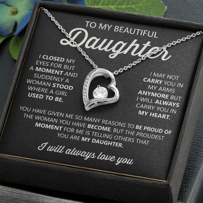 To My Daughter Necklace – Heartfelt Gift from Mom or Dad