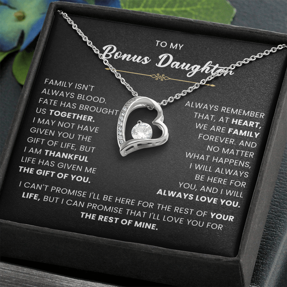 Bonus Daughter Gifts From Stepdad Stepmom With Heartfelt Message & Gift Box